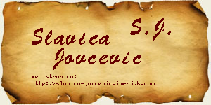 Slavica Jovčević vizit kartica